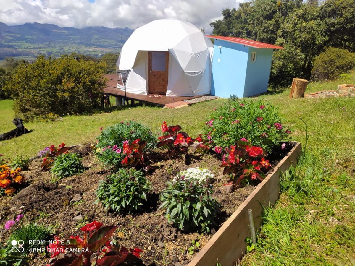 Glamping hermoso amanecer Guatavita Exterior foto