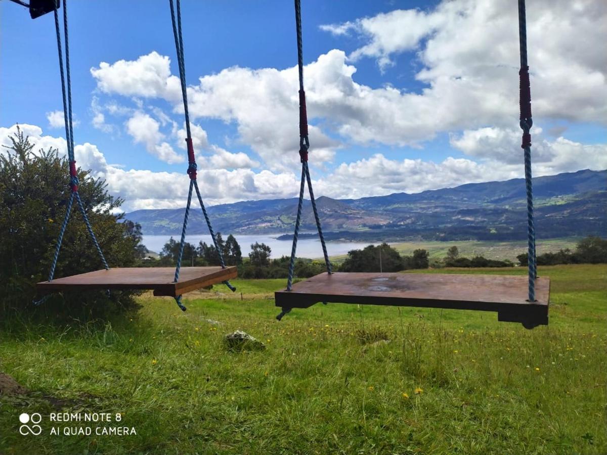 Glamping hermoso amanecer Guatavita Exterior foto