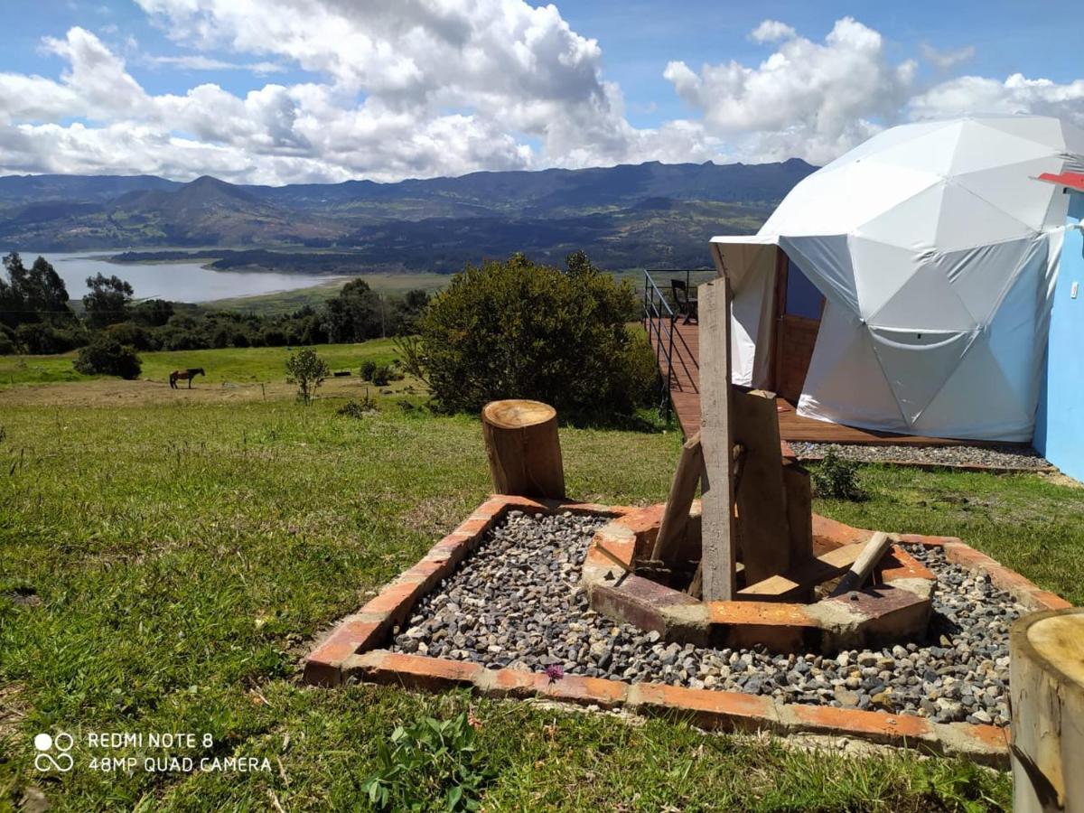 Glamping hermoso amanecer Guatavita Exterior foto