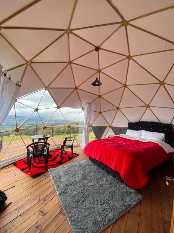 Glamping hermoso amanecer Guatavita Exterior foto