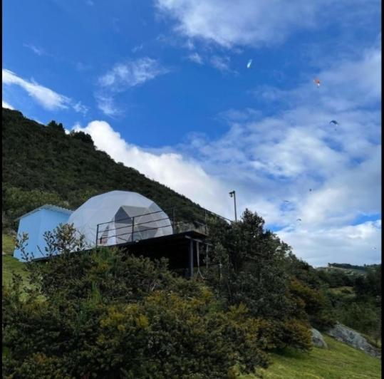 Glamping hermoso amanecer Guatavita Exterior foto