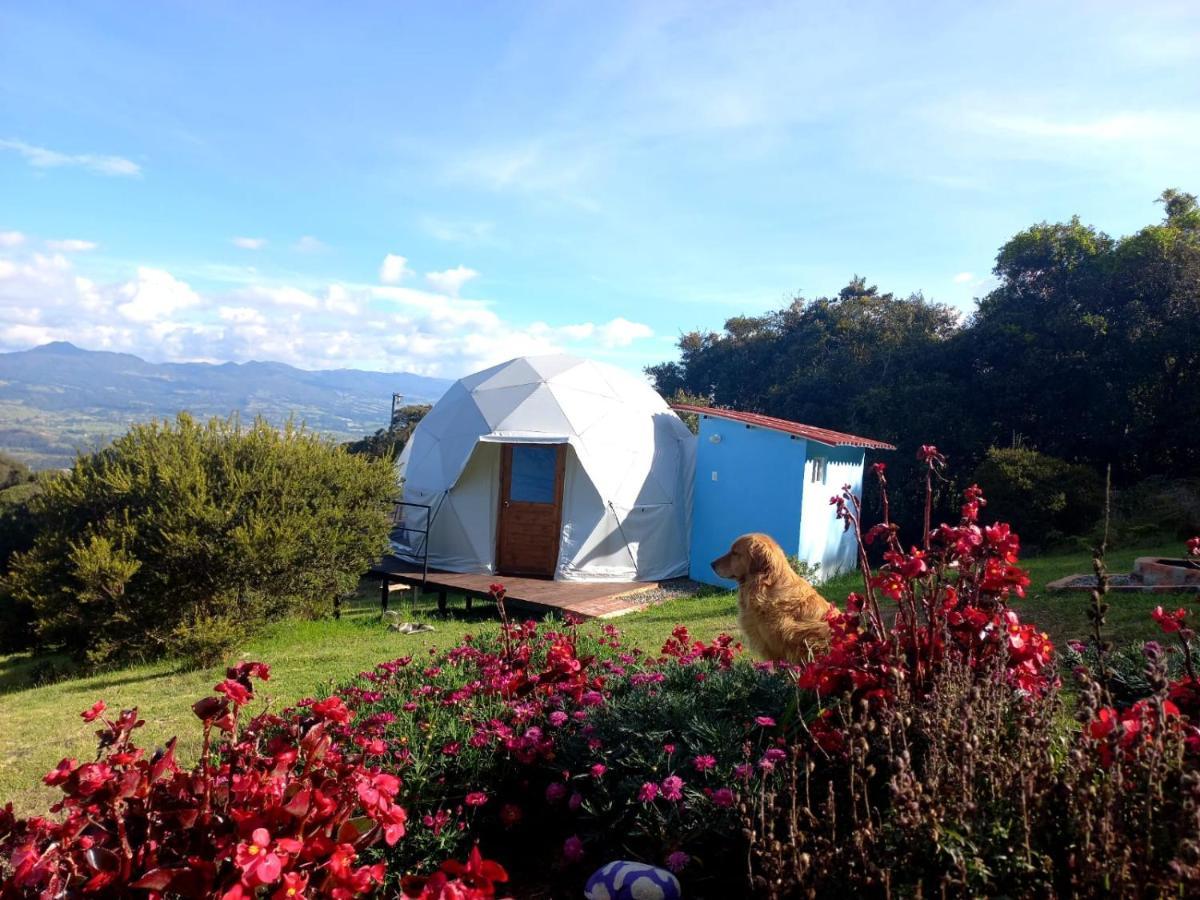 Glamping hermoso amanecer Guatavita Exterior foto
