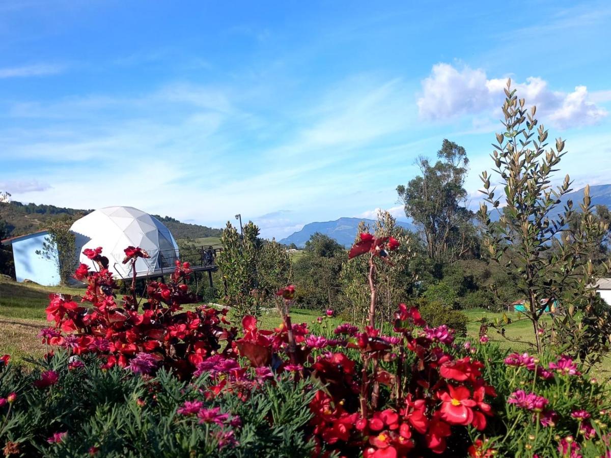 Glamping hermoso amanecer Guatavita Exterior foto
