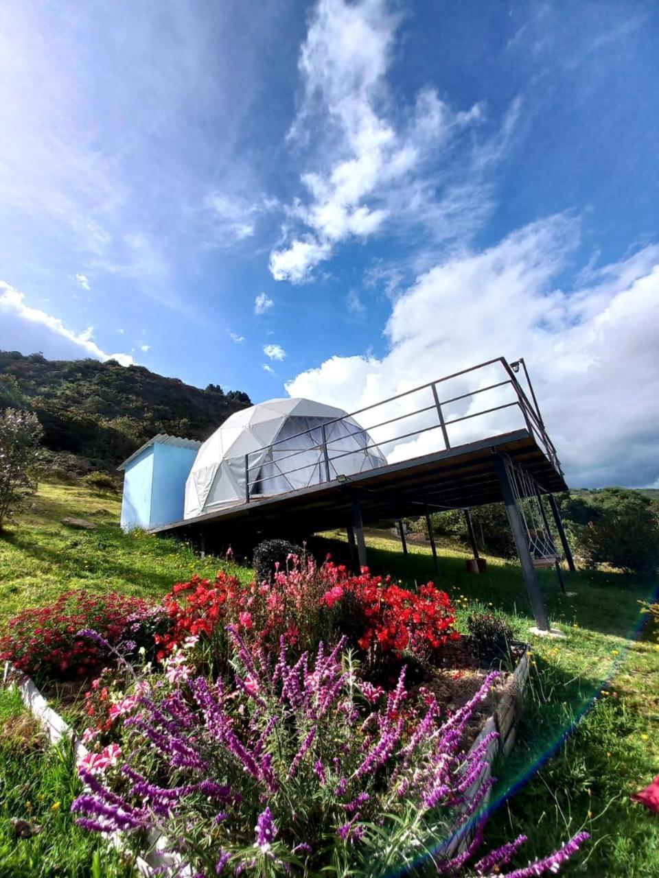 Glamping hermoso amanecer Guatavita Exterior foto