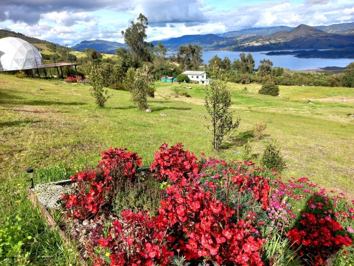Glamping hermoso amanecer Guatavita Exterior foto