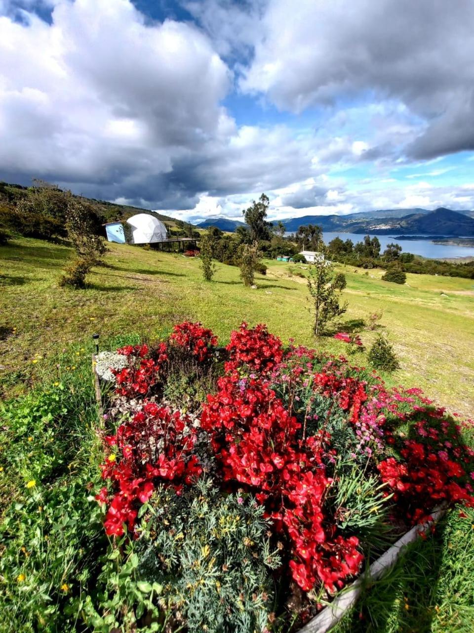 Glamping hermoso amanecer Guatavita Exterior foto